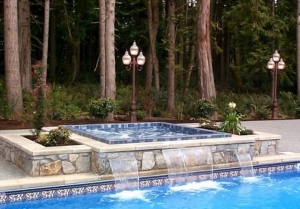 Custom Built Outdoor Home Spa