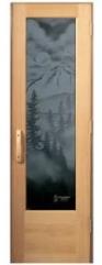 Etched Sauna Door