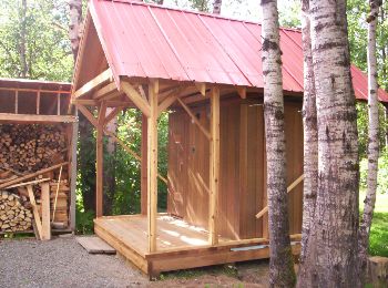 Home Built Cedar Sauna -  © Photographer: K. Urbantke - Sauna-Talk.com