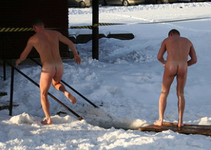 Ice Hole Swimming in Finland